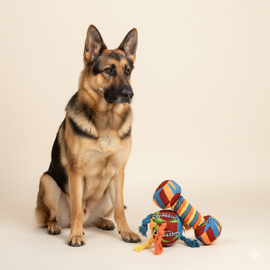 Dumbbell & Ball Toy for Large Dog Durable