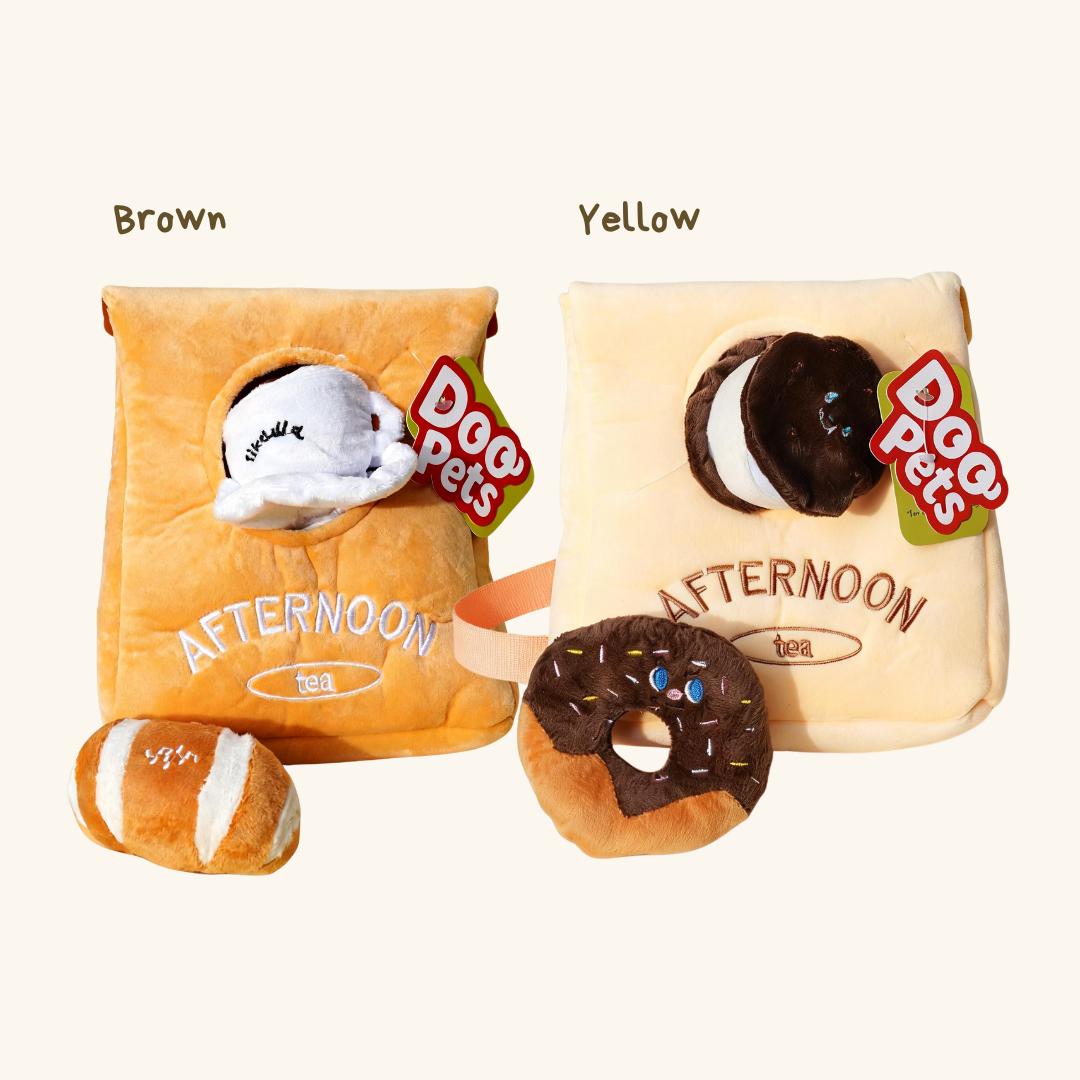Afternoon Tea Snack Bag Pet Sniff Toy for Dog & Cat