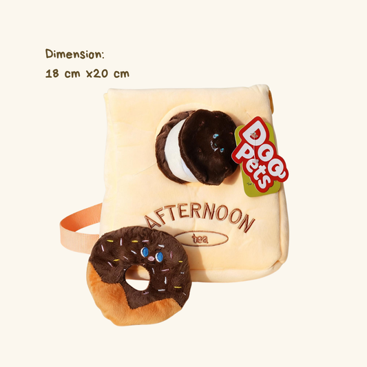Afternoon Tea Snack Bag Pet Sniff Toy for Dog & Cat