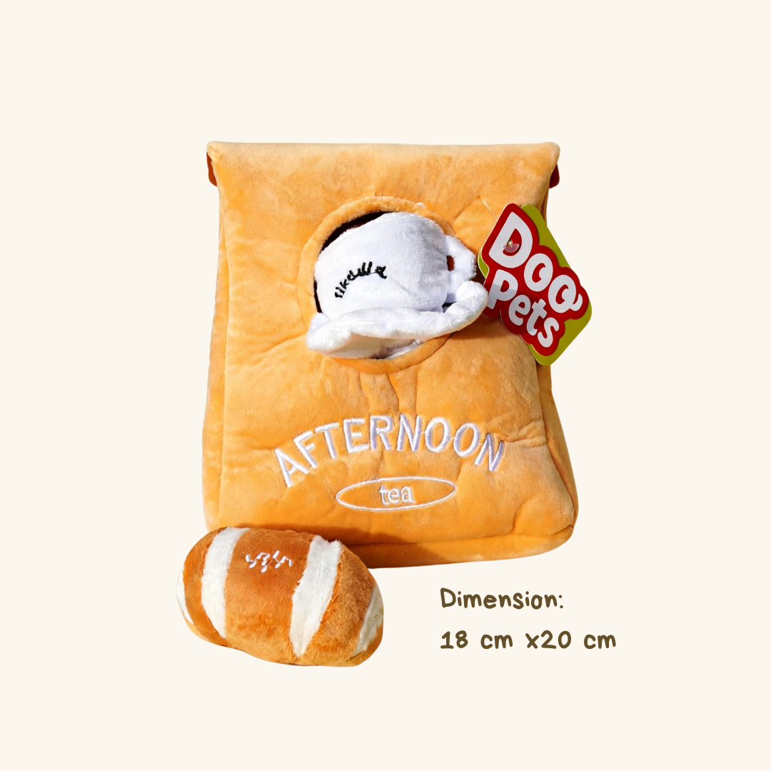 Afternoon Tea Snack Bag Pet Sniff Toy for Dog & Cat