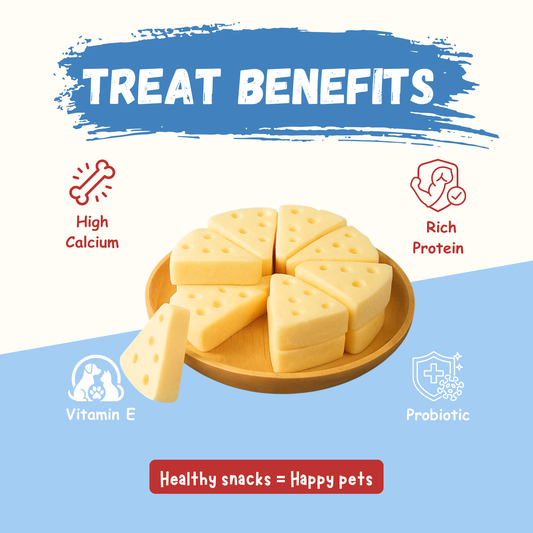 🐾 Premium Goat Milk Cheese Treat for Dogs & Cats (15 pcs per box)🧀🐾