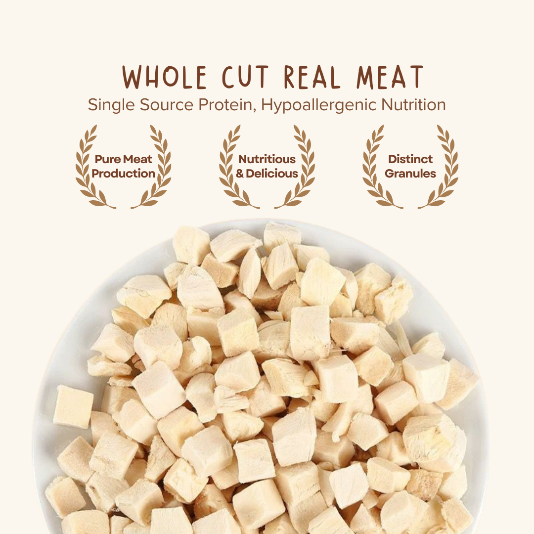 Freeze-Dried Chicken Cubes
