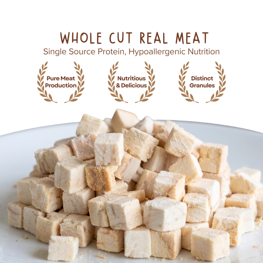 Premium COD Fish Cubes Freeze Dried Pet Food Snacks Treat Cats & Dogs Doo Pets Doopets Dry Good Quality