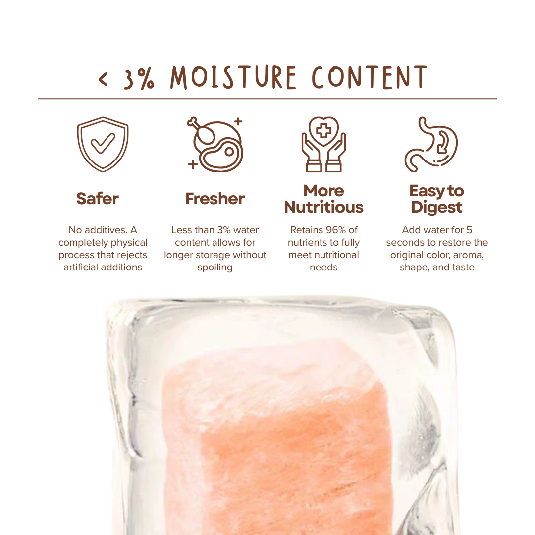 Premium COD Fish Cubes Freeze Dried Pet Food Snacks Treat Cats & Dogs Doo Pets Doopets Dry Good Quality
