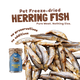 Premium Herring Fish Freeze Dried Pet Food Snacks Treat Cats & Dogs Doo Pets Doopets Dry Good Quality