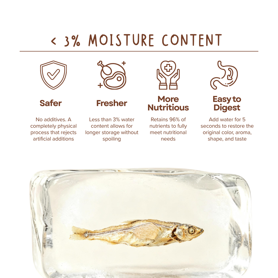 Premium Herring Fish Freeze Dried Pet Food Snacks Treat Cats & Dogs Doo Pets Doopets Dry Good Quality