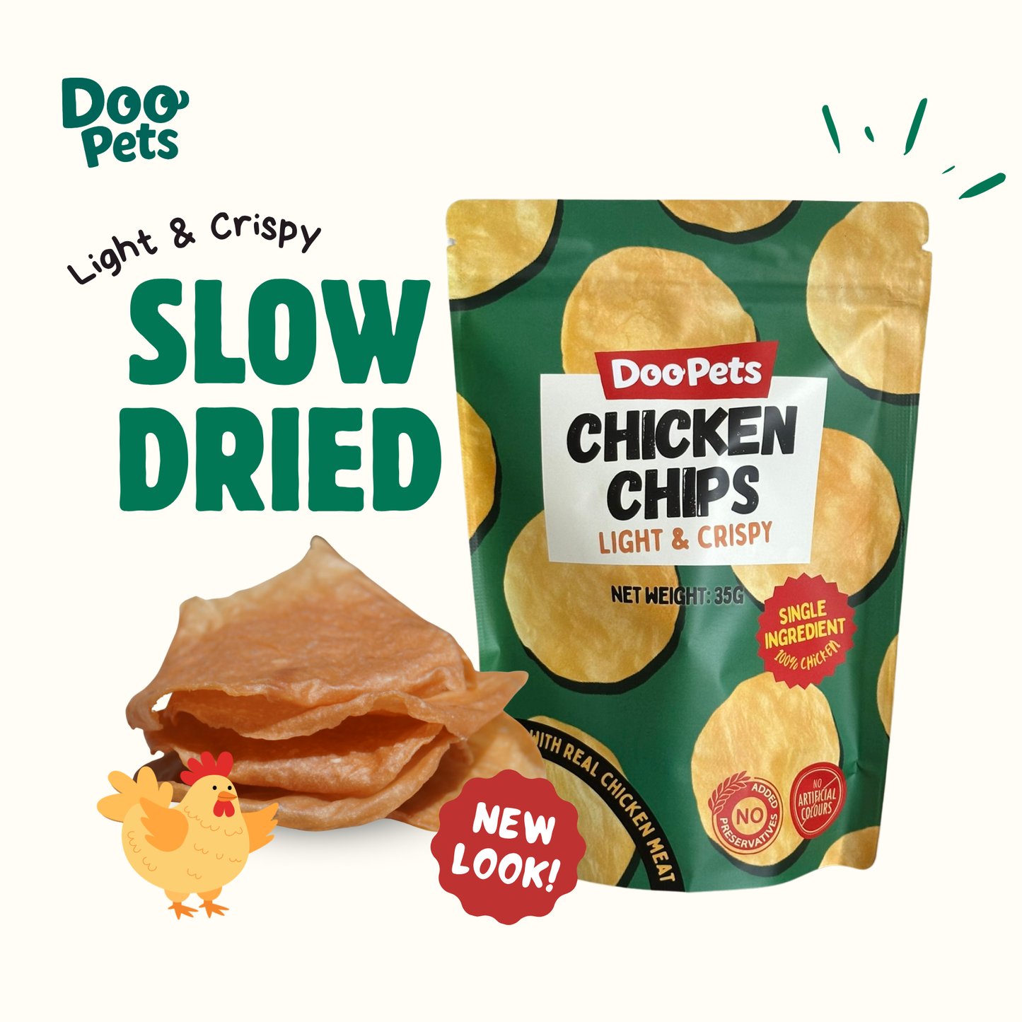 Duck or Chicken Protein Chips