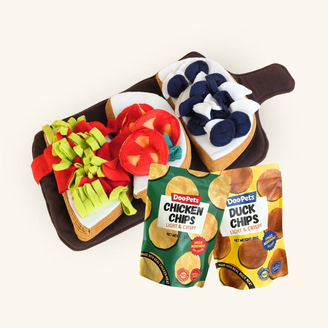 Taco Sniff Toy & Chips Bundle